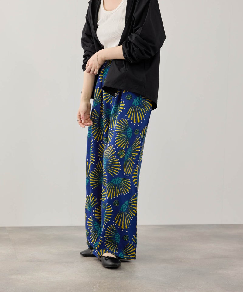 Free Nature  インドファブリック レーヨンワイドパンツ レディース商品画像-21