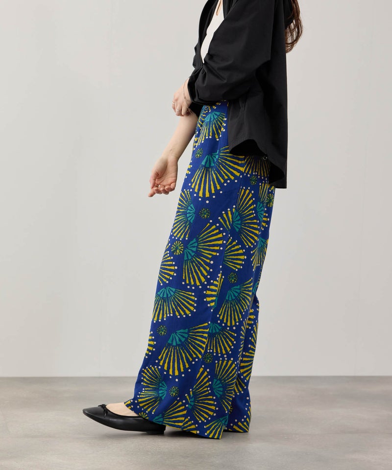 Free Nature  インドファブリック レーヨンワイドパンツ レディース商品画像-22