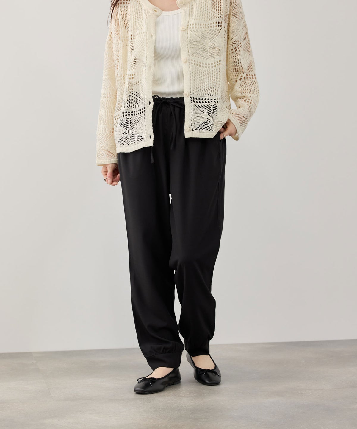 ストレッチジョガーパンツ レディース