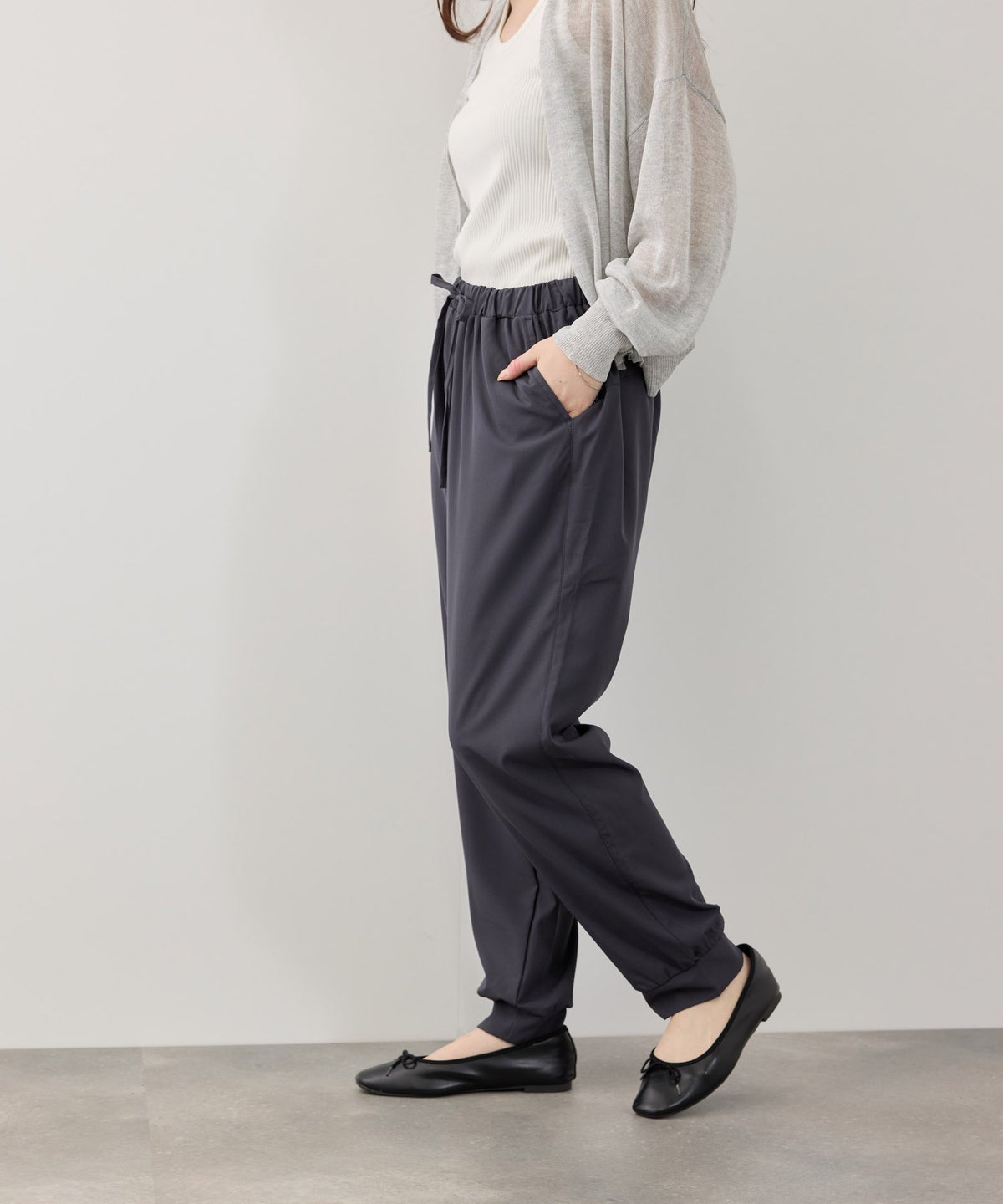 ストレッチジョガーパンツ レディース