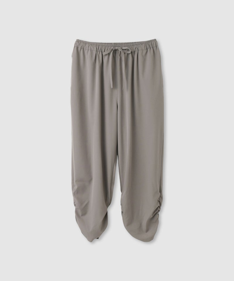 ストレッチ裾シャーリングクロップドパンツ レディース商品画像-23