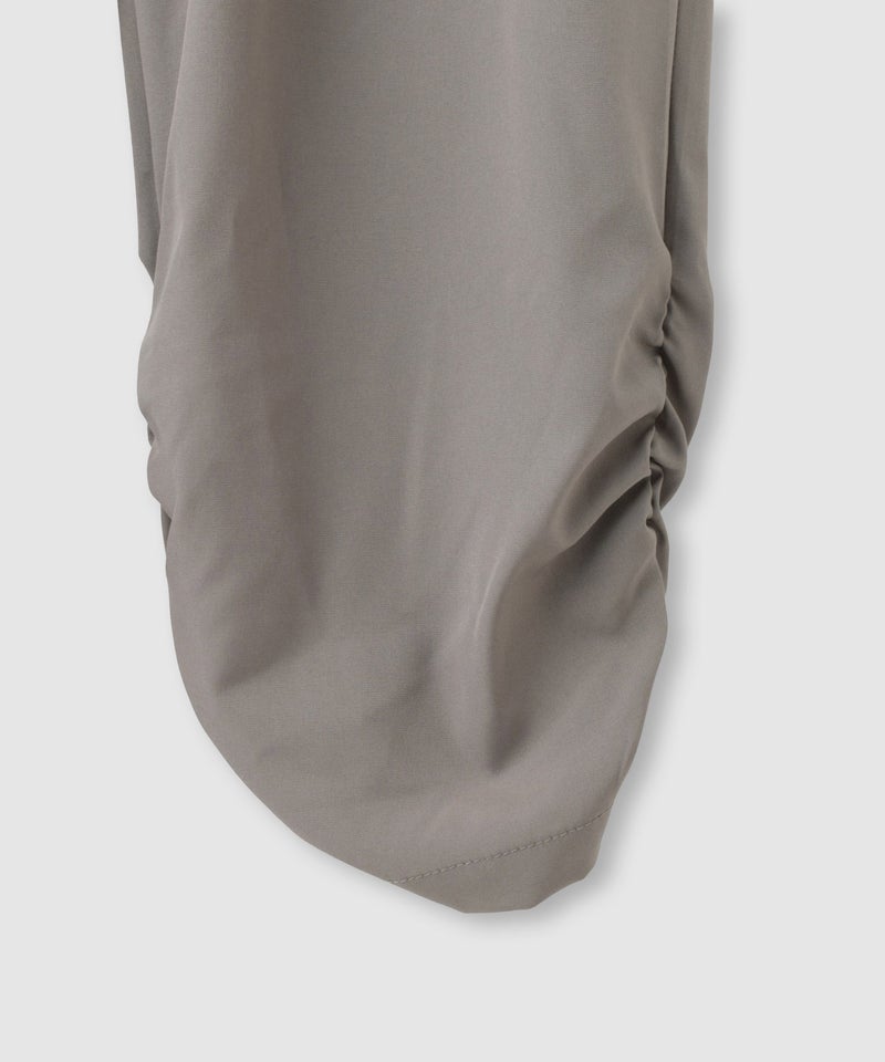 ストレッチ裾シャーリングクロップドパンツ レディース商品画像-28