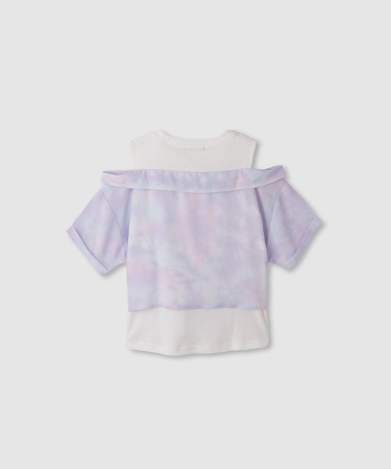 RICH MIX  シアー前結びドッキングシャツ キッズ メール便 対応商品商品画像-3