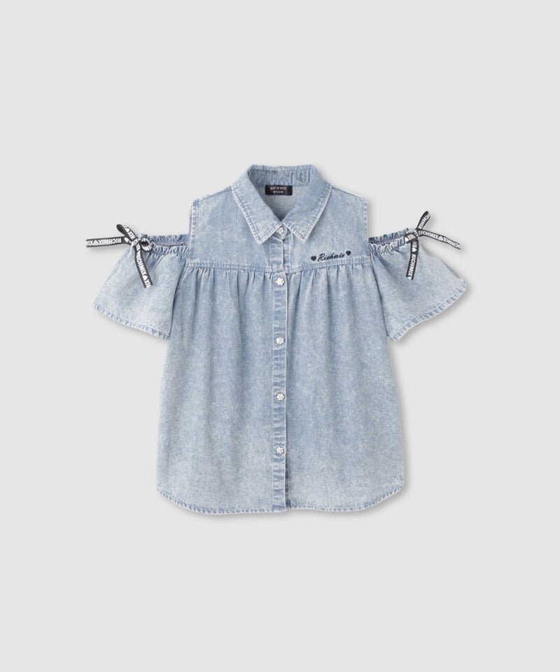 RICH MIX  肩あきブラウス キッズ商品画像-2