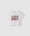 LOVE BOAT  クロップドTシャツ ハート ロゴプリント キッズ メール便 対応商品商品サムネイル-1