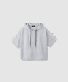RICH MIX 裾ドロスト クロップド半袖パーカー ライン キッズ商品サムネイル-1