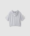 RICH MIX 裾ドロスト クロップド半袖パーカー ライン キッズ商品サムネイル-3