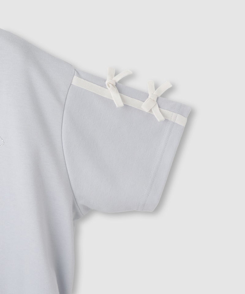 RICH MIX  裾ドロスト クロップド半袖パーカー ライン キッズ商品画像-5