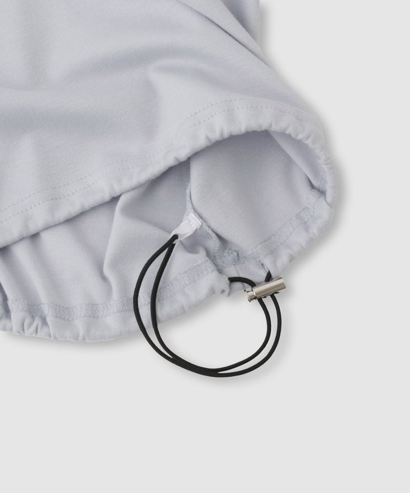 RICH MIX  裾ドロスト クロップド半袖パーカー ライン キッズ商品画像-6