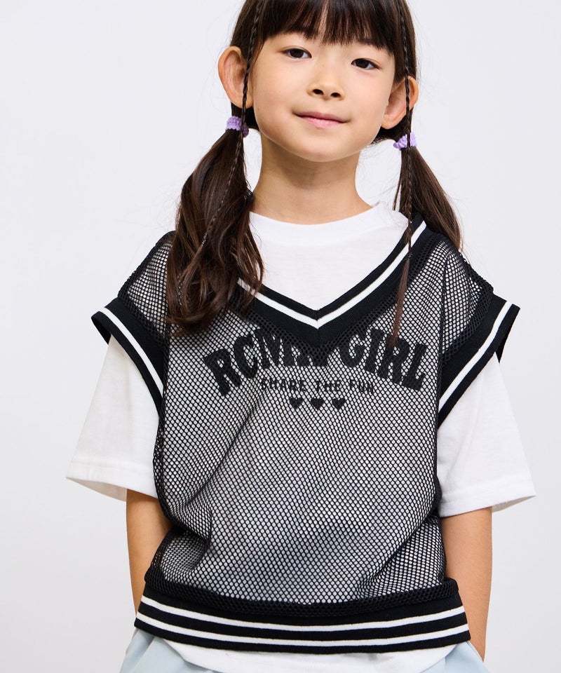 RICH MIX メッシュベストロゴアンサンブル キッズ メール便 対応商品商品画像-1