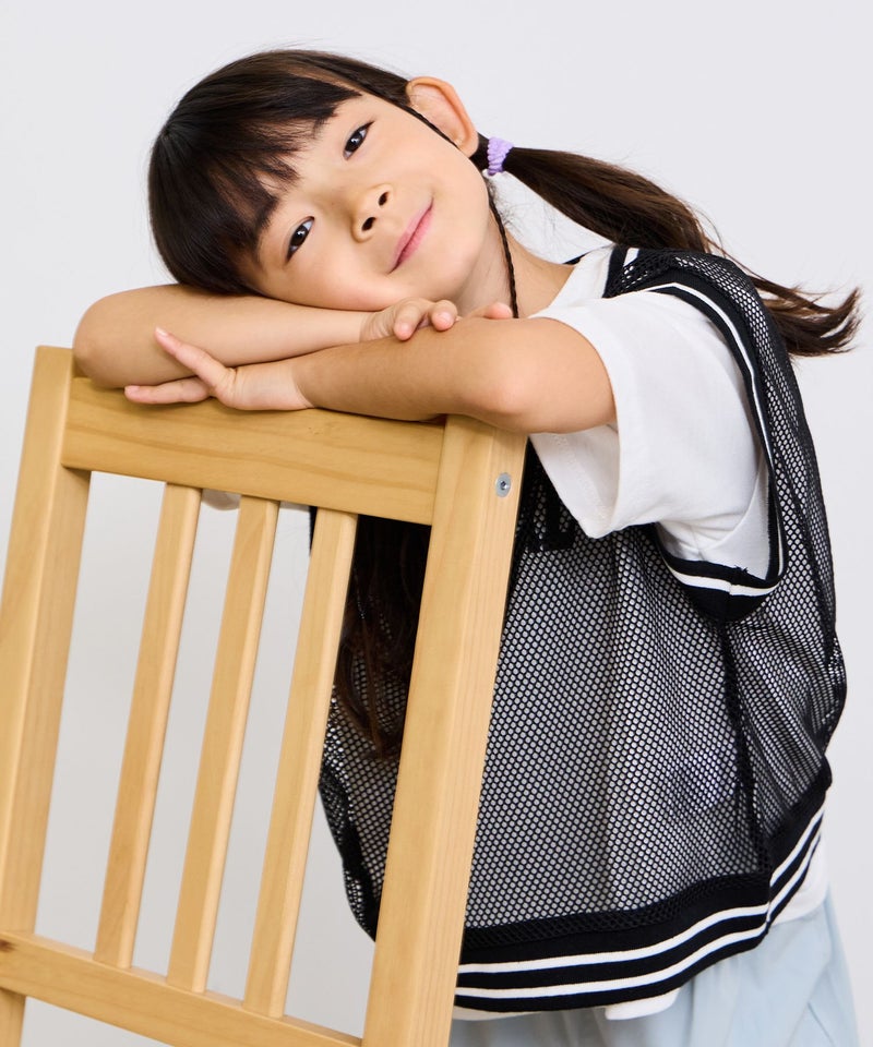 [期間限定価格]RICH MIX  メッシュベストロゴアンサンブル キッズ メール便 対応商品商品画像-6