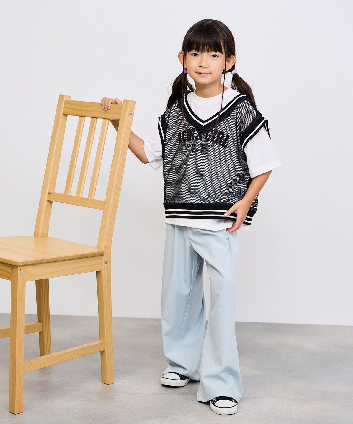 RICH MIX メッシュベストロゴアンサンブル キッズ メール便 対応商品