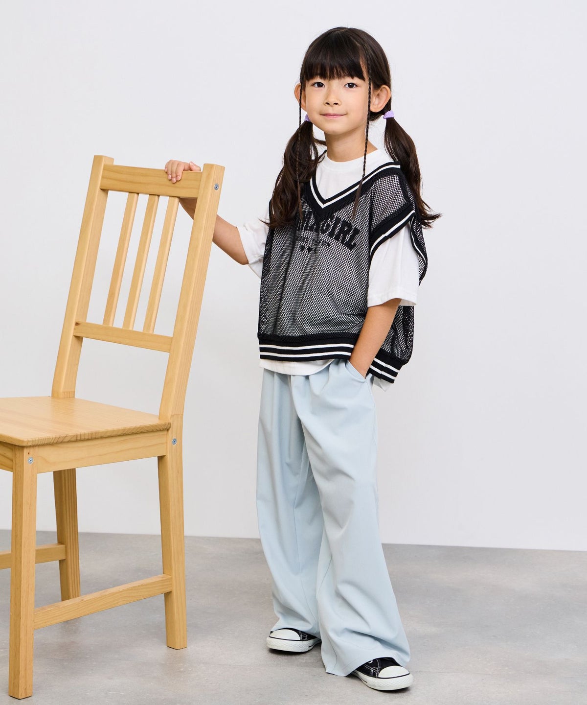 RICH MIX メッシュベストロゴアンサンブル キッズ メール便 対応商品