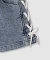 Simplify  デニムショートパンツ サイドレースアップ キッズ商品サムネイル-6