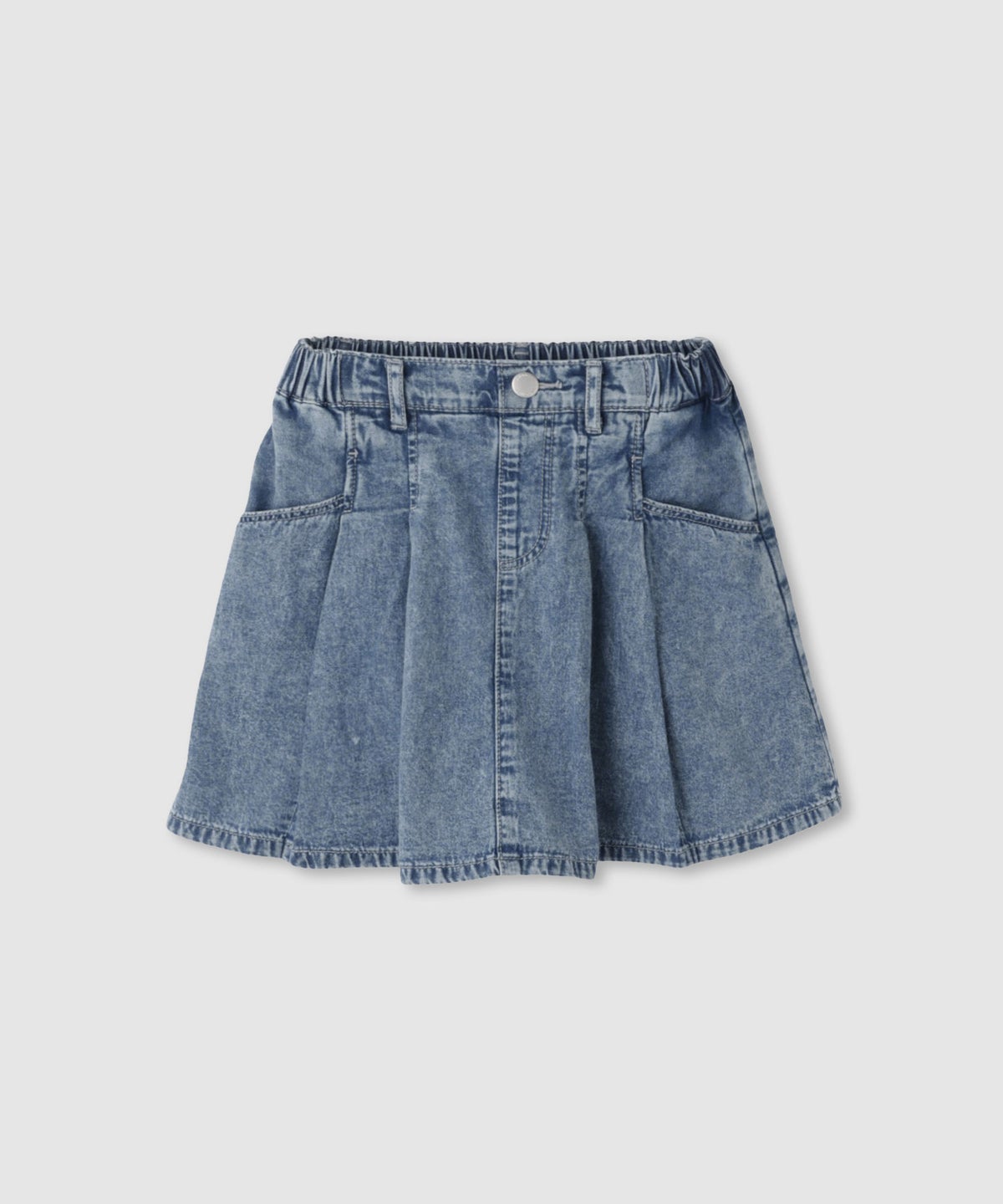 Simplify デニムプリーツキュロット キッズ