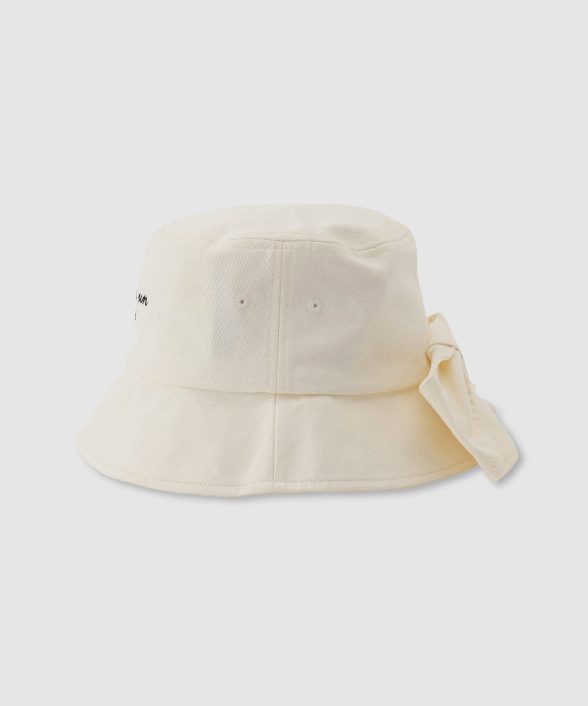 RICH MIX ロゴ刺繍 バックリボン ツイルバケットハット キッズ