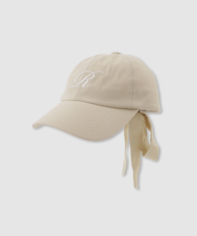 RICH MIX イニシャル刺繍 バックリボン ツイルローキャップ キッズ商品画像-1