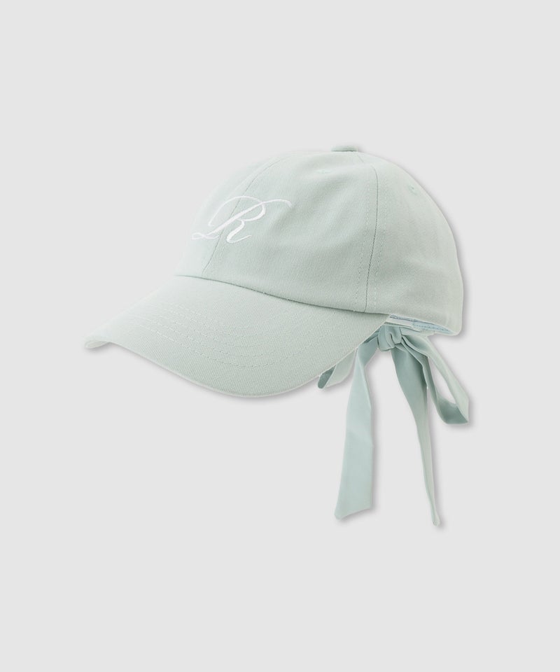 RICH MIX イニシャル刺繍 バックリボン ツイルローキャップ キッズ商品画像-2