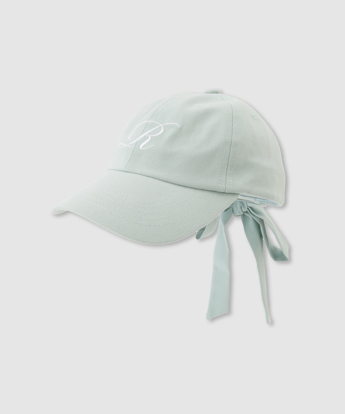 RICH MIX イニシャル刺繍 バックリボン ツイルローキャップ キッズ
