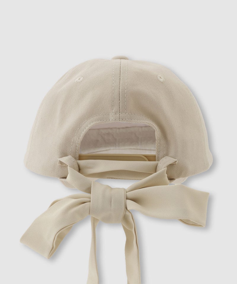RICH MIX  イニシャル刺繍 バックリボン ツイルローキャップ キッズ商品画像-6