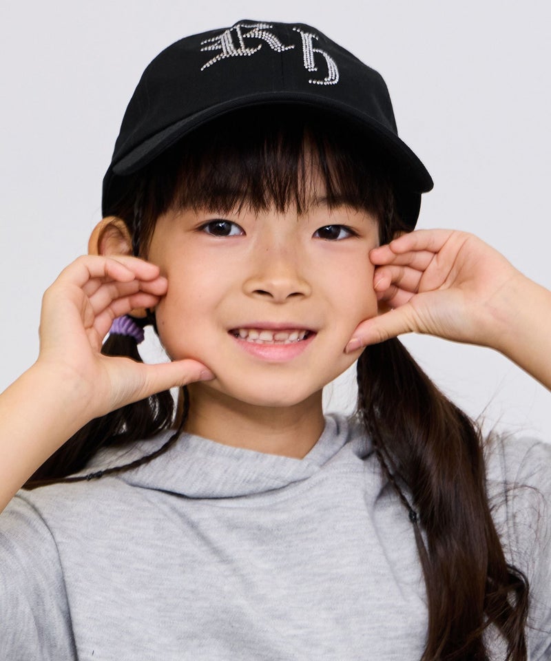 RICH MIX ラインストーンロゴ ツイル ローキャップ キッズ商品画像-1