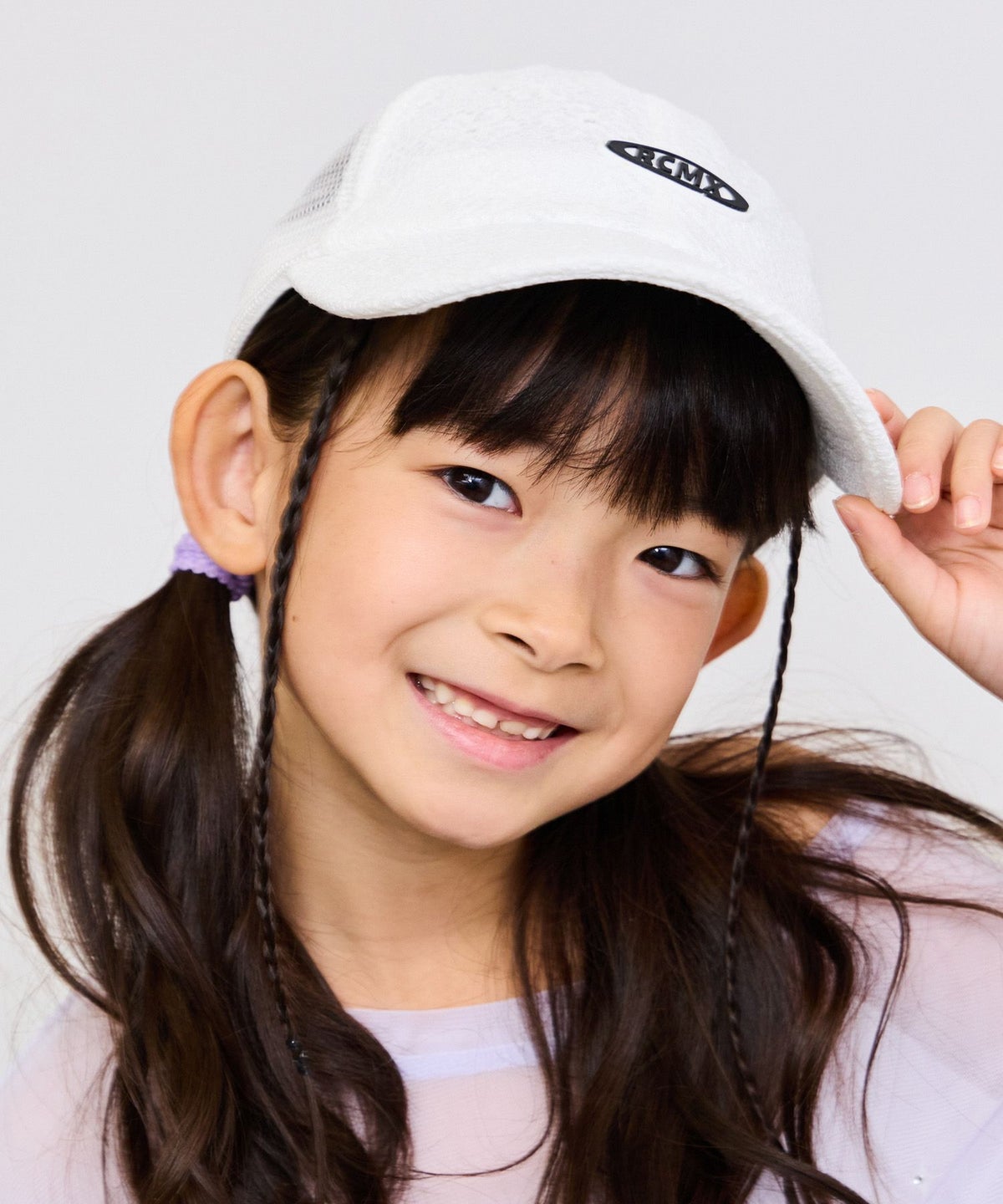RICH MIX ラバーワッペン メッシュキャップ レース キッズ