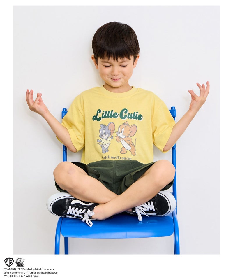 Tom and Jerry キャラクタープリントTシャツ キッズ メール便 対応商品商品画像-1