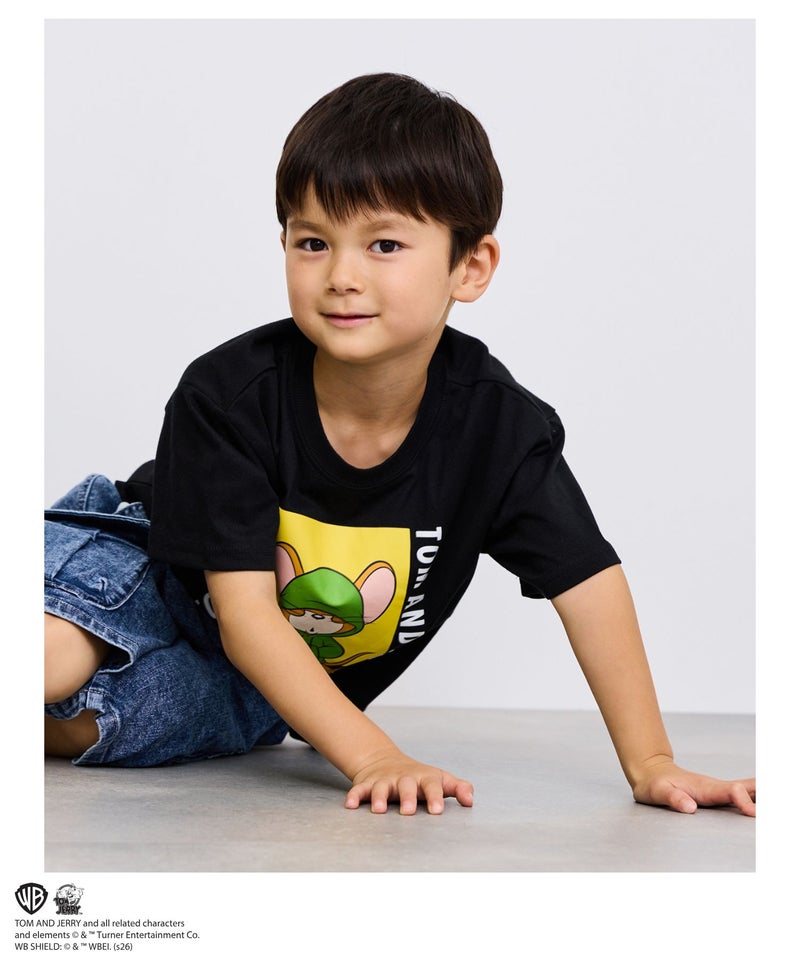 Tom and Jerry キャラクタープリントTシャツ キッズ メール便 対応商品商品画像-3