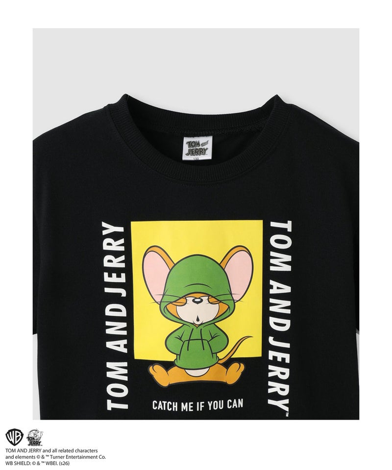 Tom and Jerry キャラクタープリントTシャツ キッズ メール便 対応商品商品画像-3
