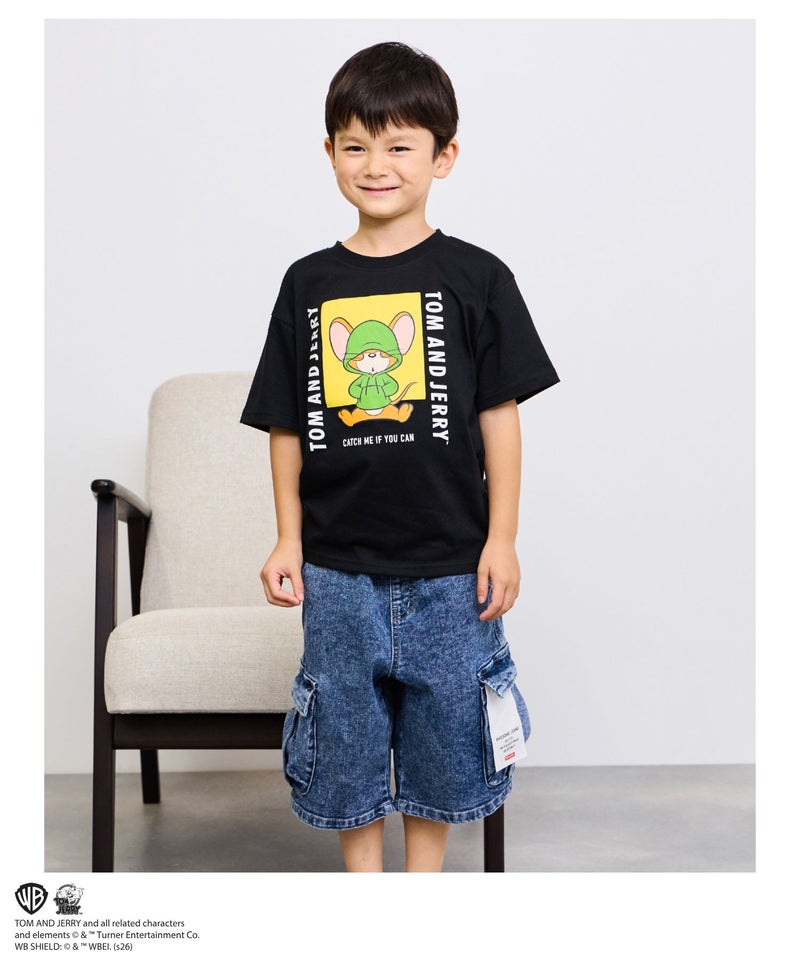 Tom and Jerry キャラクタープリントTシャツ キッズ メール便 対応商品商品画像-5