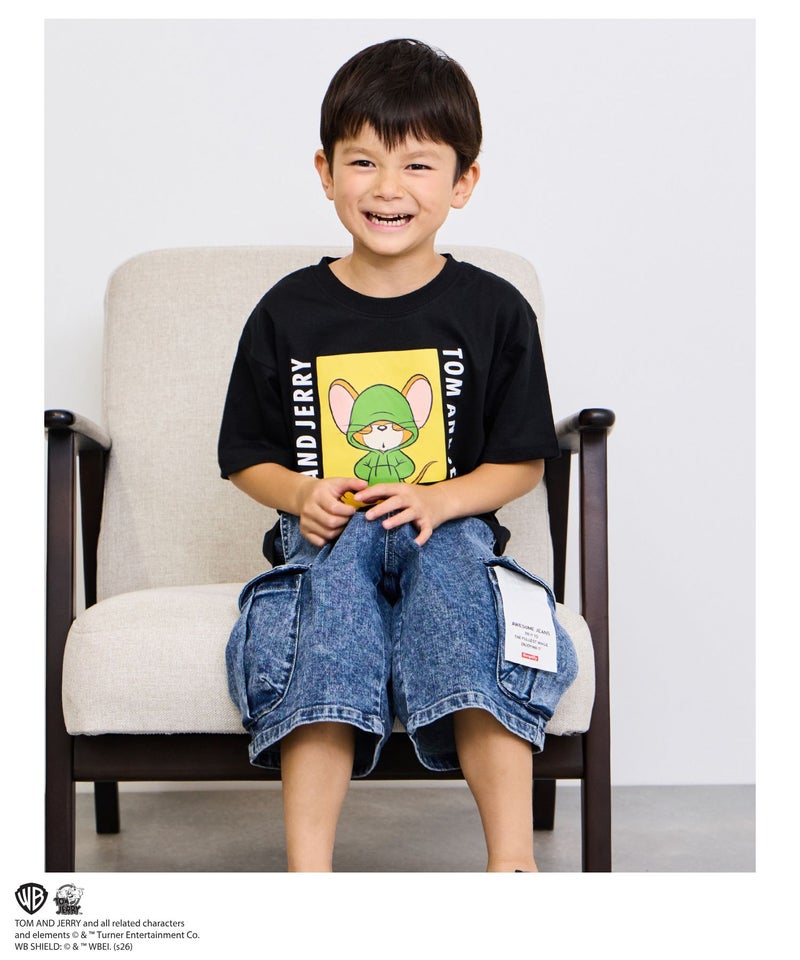 Tom and Jerry キャラクタープリントTシャツ キッズ メール便 対応商品商品画像-6
