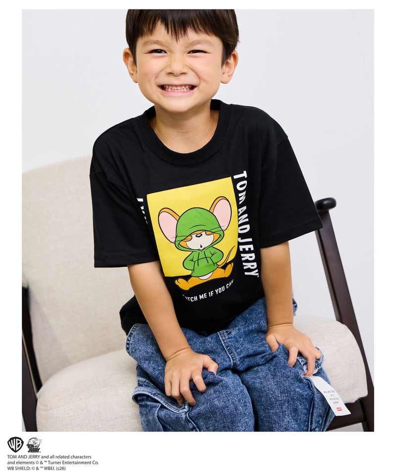 Tom and Jerry キャラクタープリントTシャツ キッズ メール便 対応商品商品画像-6