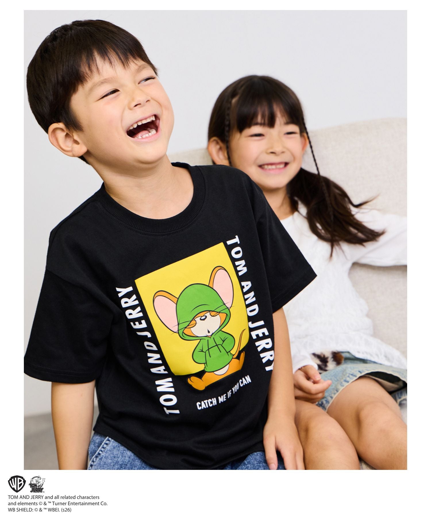 Tom and Jerry キャラクタープリントTシャツ キッズ