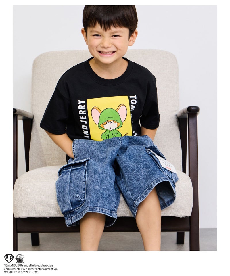 Tom and Jerry キャラクタープリントTシャツ キッズ メール便 対応商品商品画像-9
