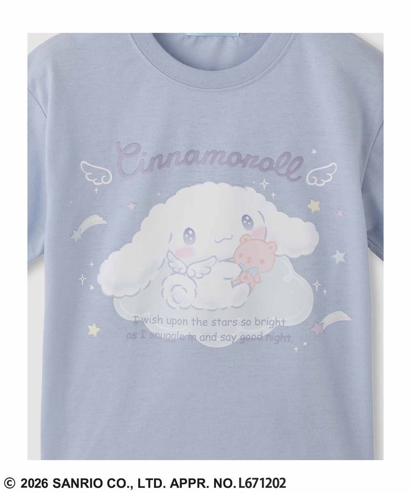 サンリオキャラクターズ シナモロール プリントTシャツ キッズ メール便 対応商品商品画像-6