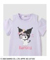サンリオキャラクターズ クロミ キャラクタープリント肩開きTシャツ キッズ メール便 対応商品商品サムネイル-5