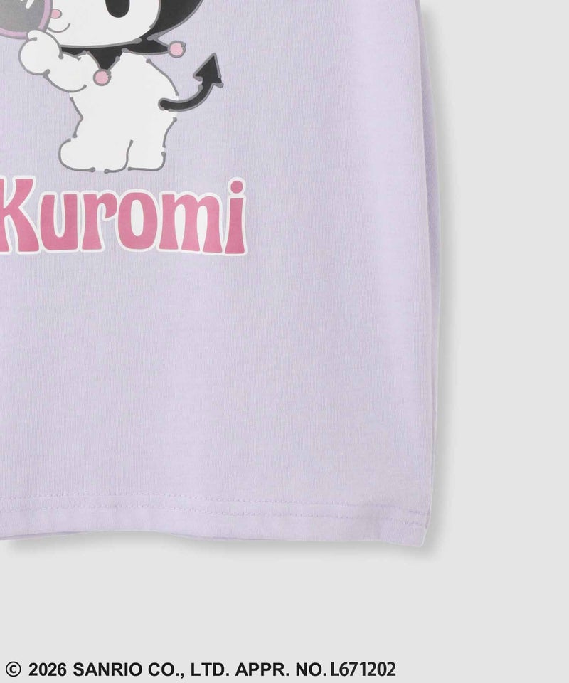サンリオキャラクターズ クロミ キャラクタープリント肩開きTシャツ キッズ メール便 対応商品商品画像-7