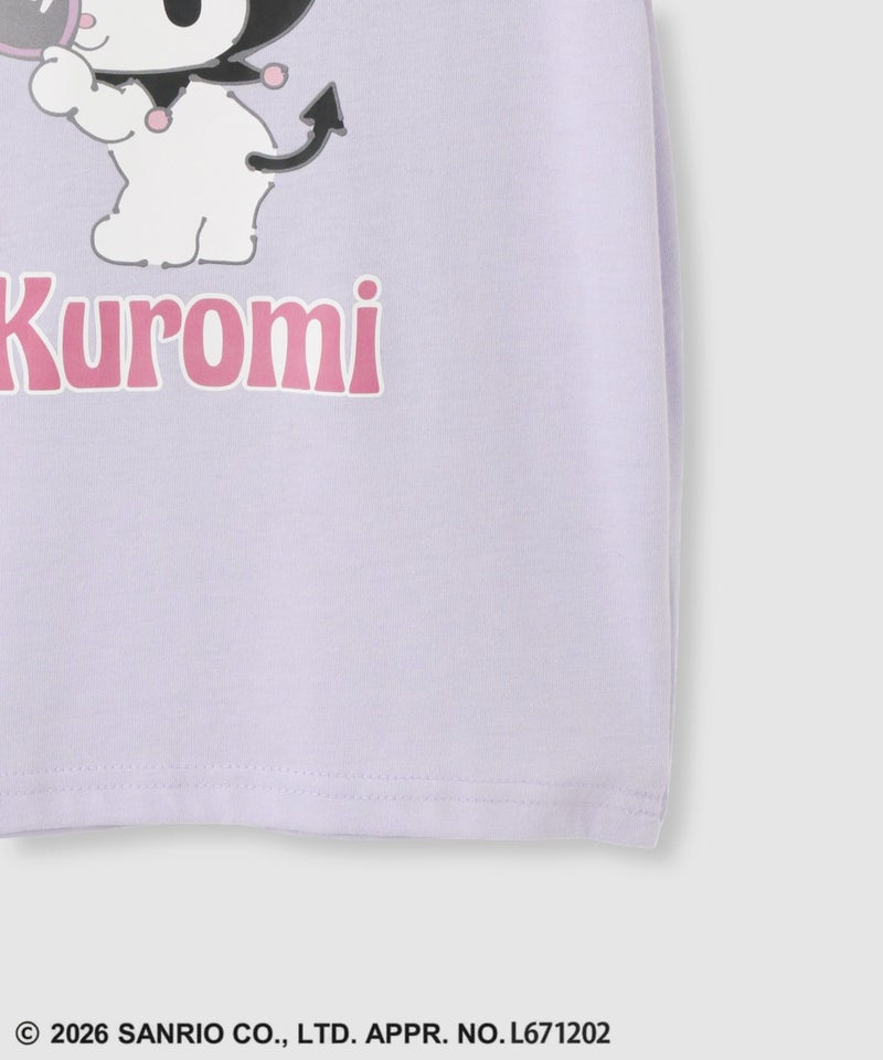 サンリオキャラクターズ クロミ キャラクタープリント肩開きTシャツ キッズ メール便 対応商品商品画像-20