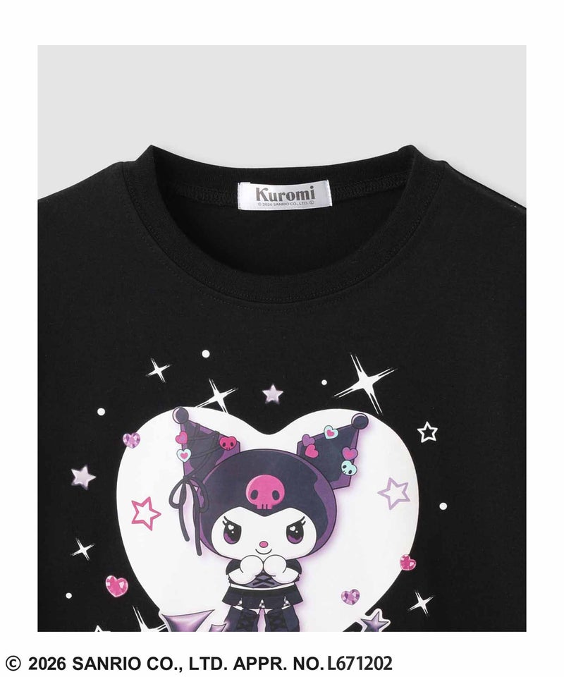 サンリオキャラクターズ クロミ プリントTシャツ キッズ メール便 対応商品商品画像-3
