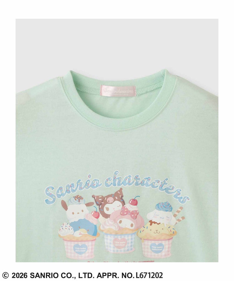 サンリオキャラクターズ プリントTシャツ キッズ メール便 対応商品商品画像-3