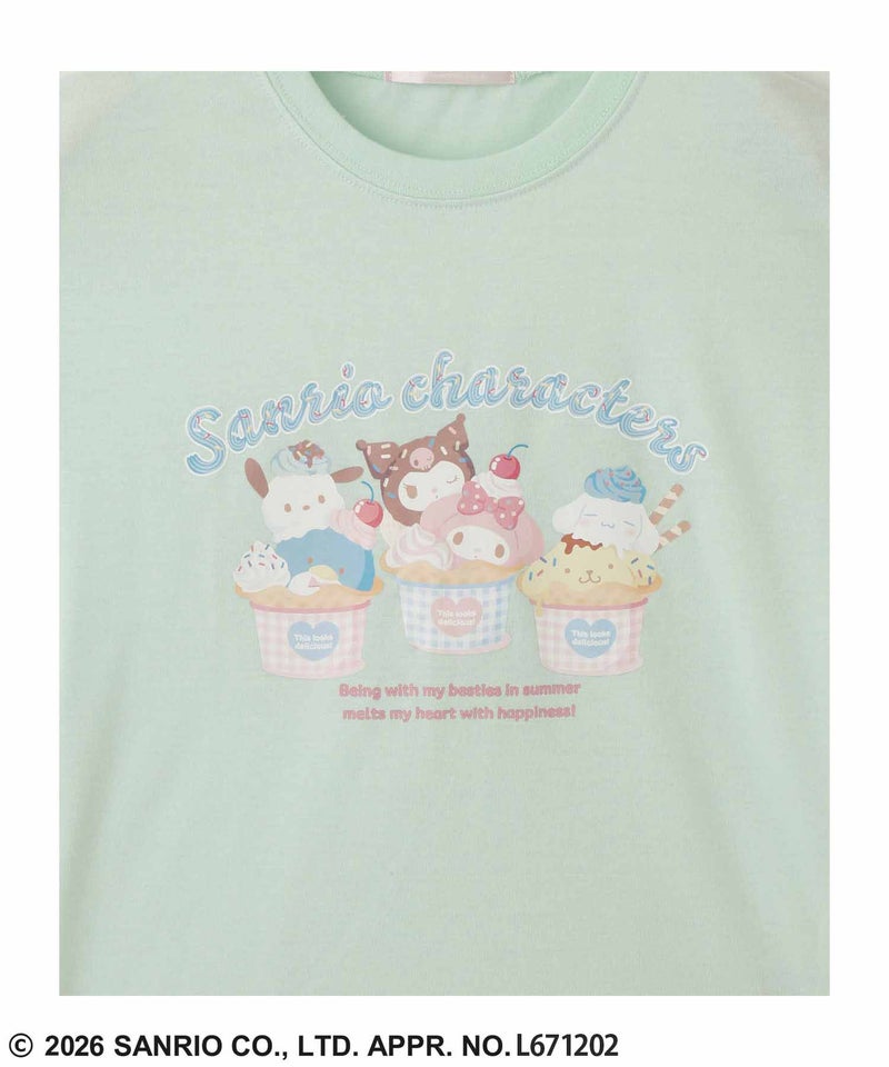 サンリオキャラクターズ プリントTシャツ キッズ メール便 対応商品商品画像-7