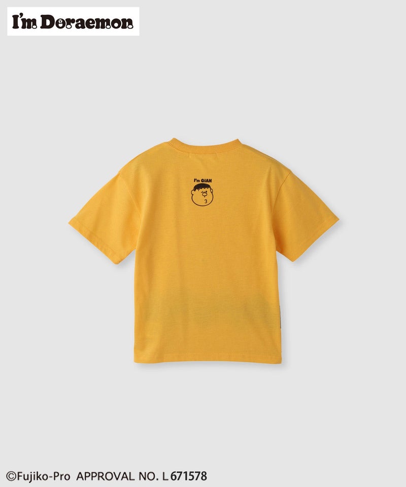 I'ｍ Doraemon  ジャイアン モチーフプリントクルーネック半袖Tシャツ キッズ メール便 対応商品商品画像-2