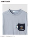 I'm Doraemon どら焼きプリント ポケット付きクルーネック半袖Tシャツ キッズ メール便 対応商品商品サムネイル-3