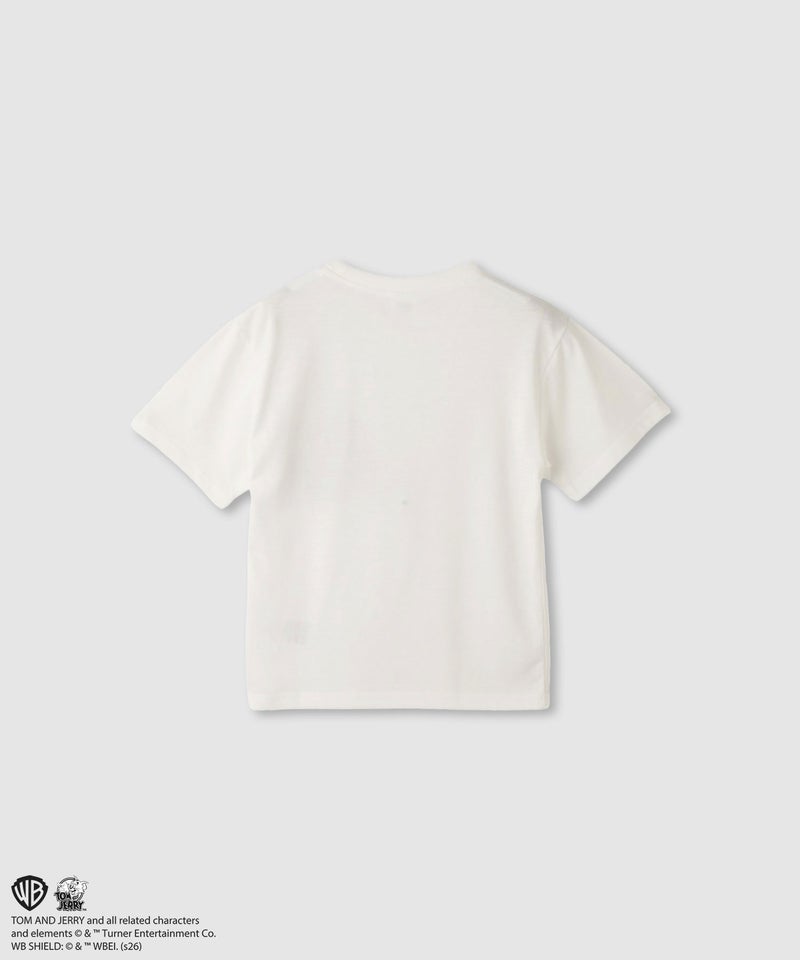 Tom and Jerry ポケット付き キャラクタープリント半袖Tシャツ キッズ メール便 対応商品商品画像-2