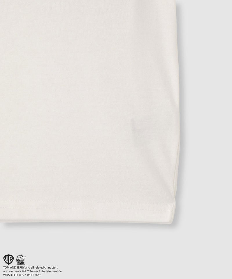 Tom and Jerry ポケット付き キャラクタープリント半袖Tシャツ キッズ メール便 対応商品商品画像-5
