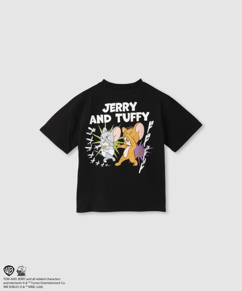 Tom and Jerry コミックアート キャラクタープリントTシャツ キッズ メール便 対応商品商品画像-1
