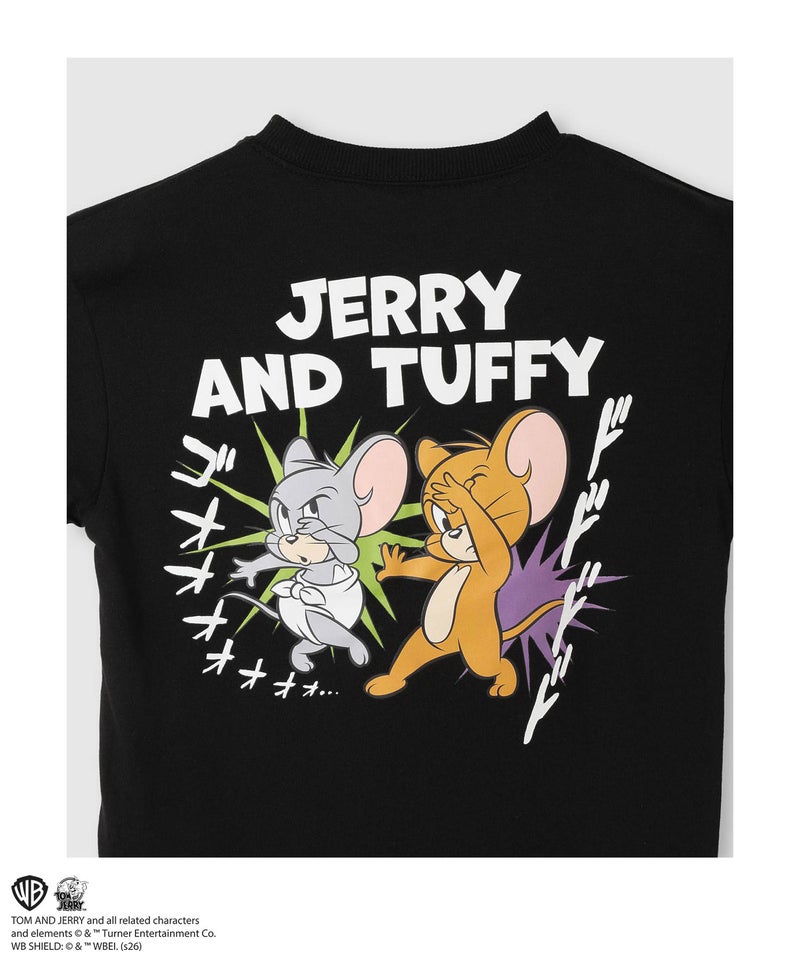 Tom and Jerry コミックアート キャラクタープリントTシャツ キッズ メール便 対応商品商品画像-7