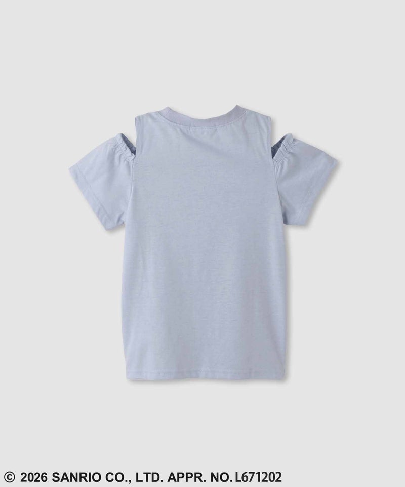 サンリオキャラクターズ シナモロール 肩開きTシャツ キッズ メール便 対応商品商品画像-4