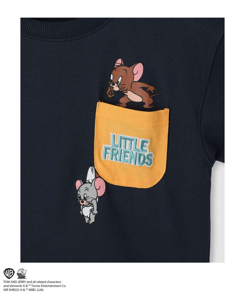 Tom and Jerry ポケット付きプリントTシャツ キッズ メール便 対応商品商品画像-7