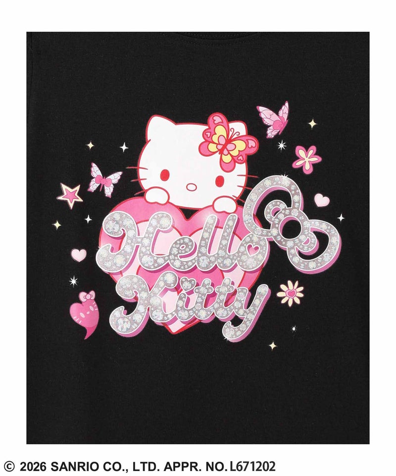 サンリオキャラクターズ ハローキティ 肩開きTシャツ キッズ メール便 対応商品商品画像-6